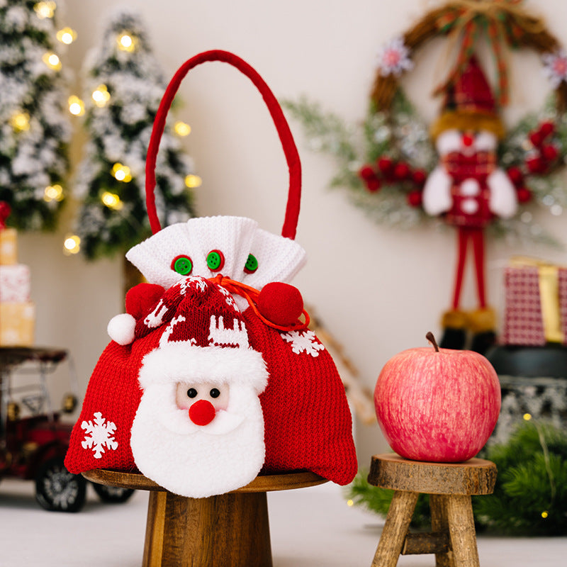 Wholesale Christmas apple bag tote bag decoration supplies